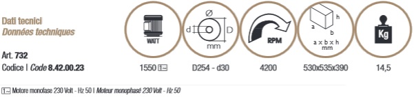 Troncatrice per legno Femi 732 - 1550W