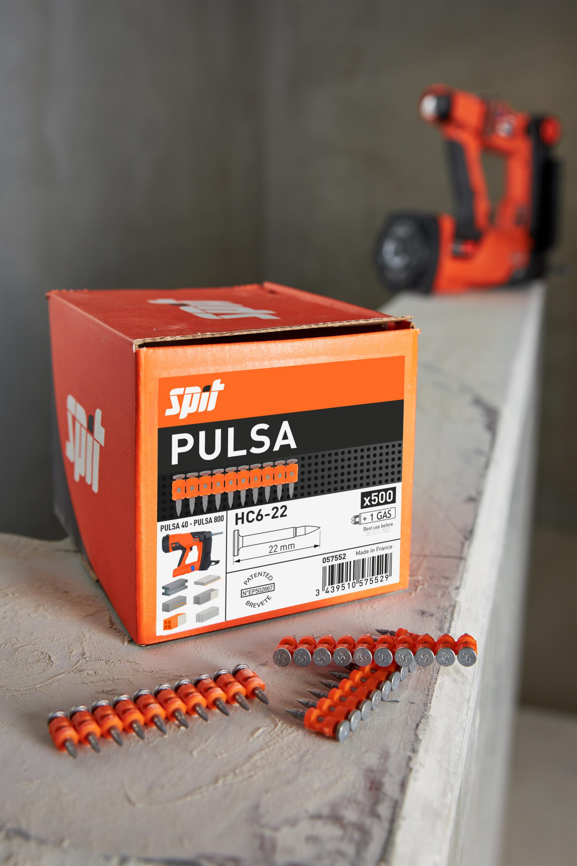 Spit PULSA 40P+ - Chiodatrice a gas / batteria per cartongesso e