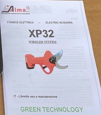 FORBICI DA POTATURA PROFESSIONALE XP32 A BATTERIA AL LITIO - AIMA