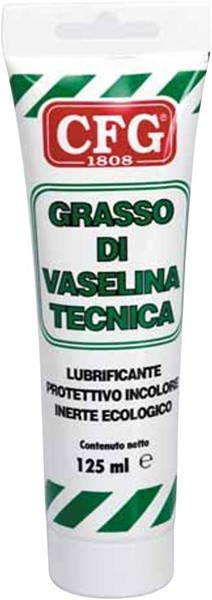 CFG Grasso di Vaselina Tecnica ND Tubo 125ML, INCOLORE, 125 ML