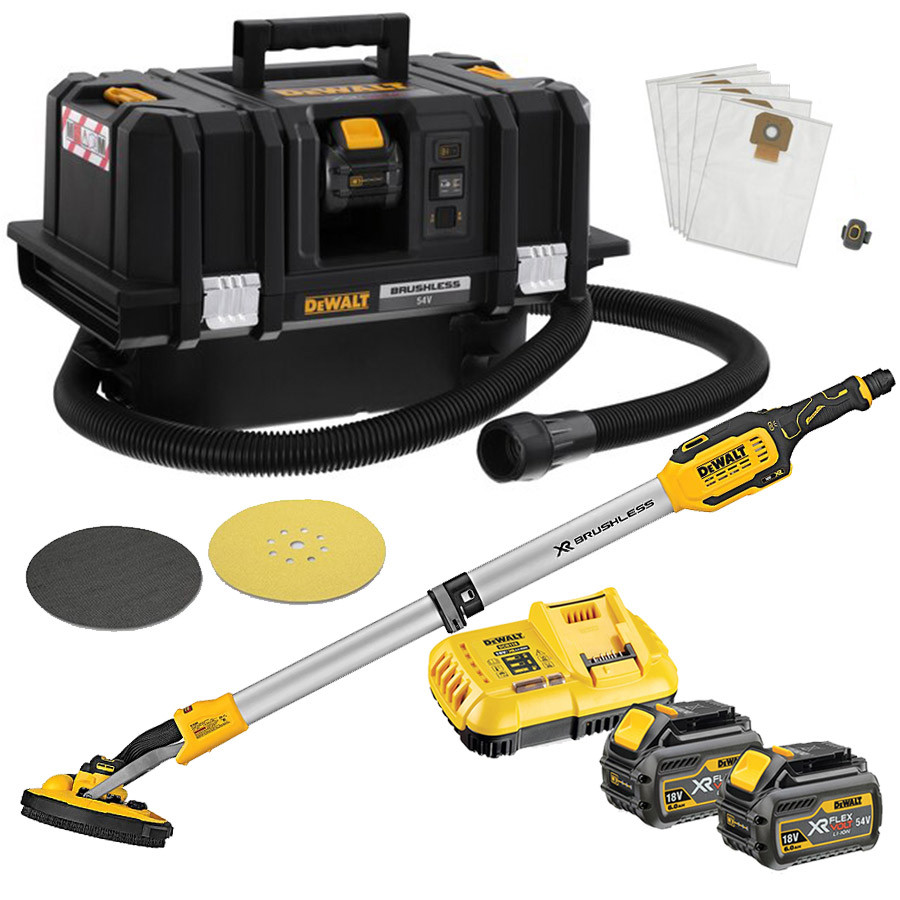 Dewalt kit levigatura cartongesso - Aspiratore DCV586MT2XR