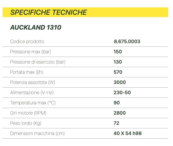 Lavor AUCKLAND - Idropulitrice ad acqua calda 150 bar - 570 l/h