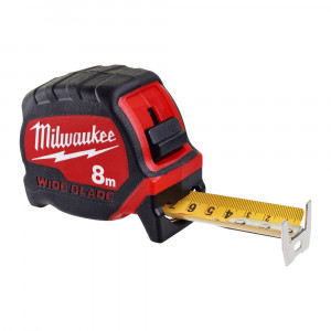 Milwaukee 4932471816 - Flessometro metro Wideblade a nastro largo 33 mm - Lunghezza 8 metri 