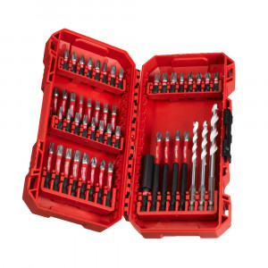 Milwaukee set inserti per avvitare/forare Shockwave - 48 pezzi