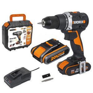 Worx WX102 - Trapano avvitatore brushless a batteria 20V - 1 x 2Ah in valigetta