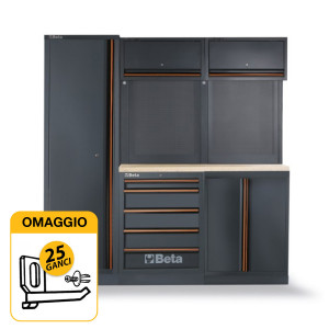 Beta C45PRO BW - Arredamento per officina con piano in legno