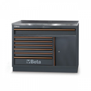 Beta C45PRO M7A/X - Modulo fisso con 7 cassetti per arredo officina C45PRO