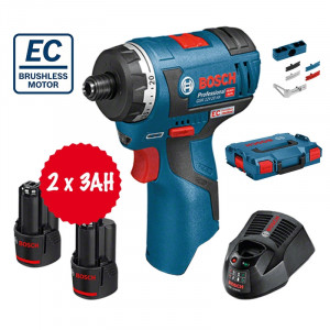 GSR 12V-20 HX Bosch trapano avvitatore brushless 2 batt 12V 3Ah