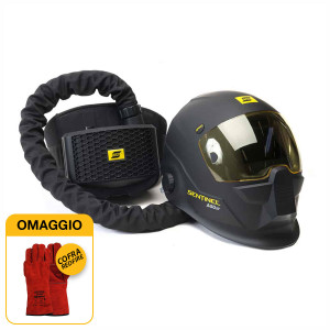 Esab Sentinel A50 Air + Unità PAPR - Maschera da saldatore autoscurante professionale