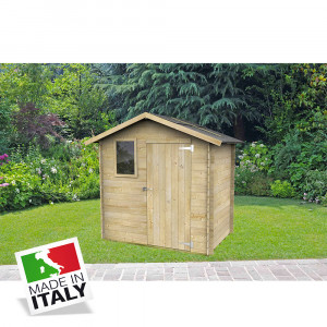 ALCE LIVIA - CASETTA IN LEGNO 2 x 1,3 M PORTA SINGOLA CIECA + FINESTRA