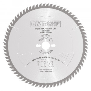 CMT 285.072.22M - Lama a disco CMT Ø 305mm per taglio LEGNO precisione