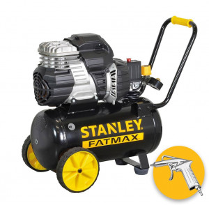 Stanley S 244/8/24 - Compressore aria silenziato, 8 bar, 24 litri