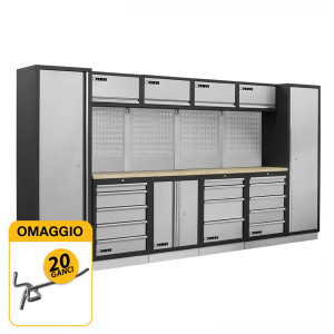 Fervi A007A - Arredamento modulare per officina arredo mobili per garage officina meccanica con omaggio