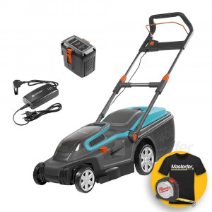 Gardena Powermax Li-40/37 - Rasaerba a batteria 40V 4,2 Ah, taglio da 37cm