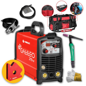 Helvi Galileo TIG 219 HF - Saldatrice inverter multifunzione MMA e TIG HF con kit borsa