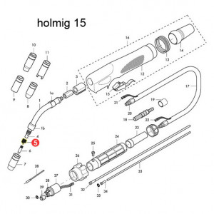 Molla ugello per Holmig 15 (HG01515)