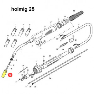 Puntale conico per Holmig 25 (HG0254)