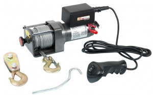 Verricello 12V da fissare Ribitech PE12V/2500 - ideale per fuoristrada - Per sollevamento o traino