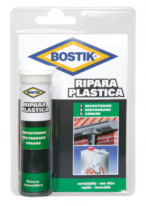 Stucco epossidico Bostik RIPARA PLASTICA - 56gr