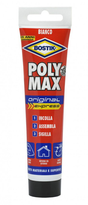 Sigillante colla di montaggio Bostik POLY MAX Original Express - 165gr colore BIANCO (Default)