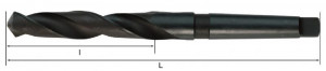 Fervi ST2A37 - Punta elicoidale destra con codolo conico