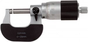Fervi M022/50/75 - Micrometro centesimale per esterni con tamburo grande a 100 divisioni