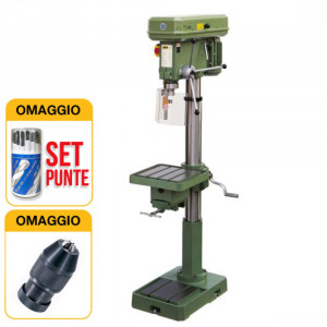 LTF M05860252 - Trapano a colonna a pavimento 400V, tavola ribaltabile con morsa