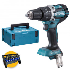 Makita DHP484ZJ- Trapano avvitatore a batteria con percussione, solo corpo