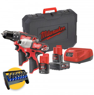 Milwaukee, Kit utensili a batteria M12 e M18