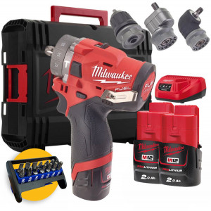 Milwaukee M12 FPDXKIT-202X - Trapano a batteria con percussione M12 FUEL