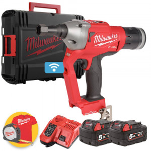 Milwaukee M18 ONEFLT-502X - Pistola per bulloni a strappo HUCK a batteria 18V - 2 x 18 V