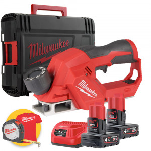 Milwaukee M12 BLP-402X - Pialla a batteria 12V per legno con motore brushless - 2 x 4Ah