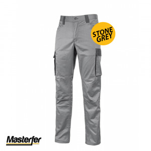 Upower Crazy - Pantaloni da lavoro multitasche, elasticizzati, 4 stagioni