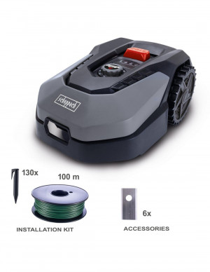 Scheppach Robocut L500 - Robot rasaerba 20V con bluetooth e wifi integrato - fino a 400 m²