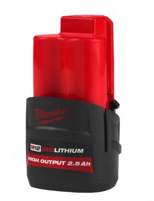 Milwaukee M12 HB2.5 - Batteria 12V Li-ion High Output - alta potenza 2,5 Ah