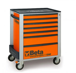 Beta C24S/7-O - Carrello porta attrezzi da officina con 7 cassetti