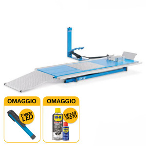 OMCN 196/P - Sollevatore moto idraulico con finestra estraibile, portata 500kg con omaggio 