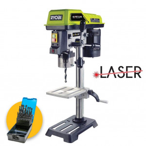 Trapano a colonna da banco Ryobi RDP102L puntatore LASER