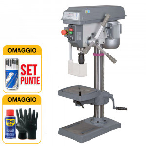 Optimum B 17 Pro - Trapano da banco con trasmissione a cinghia con OMAGGI