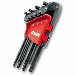 Usag 280 LTSTX/S8 - Serie di 8 chiavi maschio lunghe testa sferica TORX®