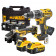 Kit Dewalt composto da trapano DCD796, smerigliatrice DCG405 e 2 batterie da 5Ah 