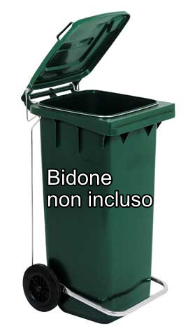 Pedale + anello fermasacco per bidone raccolta differenziata 120 l