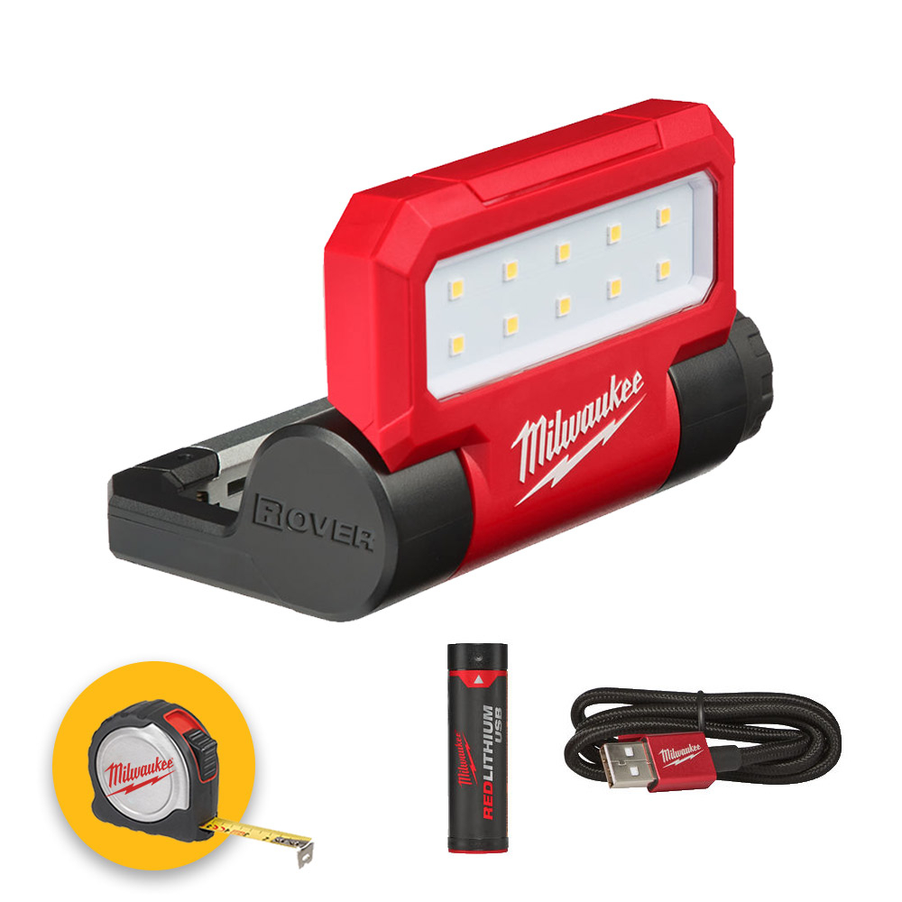 Milwaukee Torcia Luce Led Testa Lampada frontale ricaricabile con USB  L4HL-201