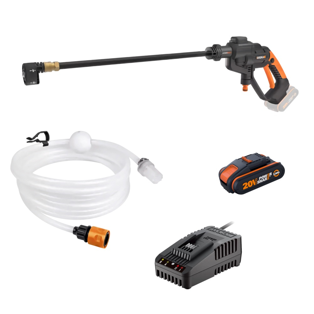 Worx WG620E Lancia a pressione a batteria 20V completa di