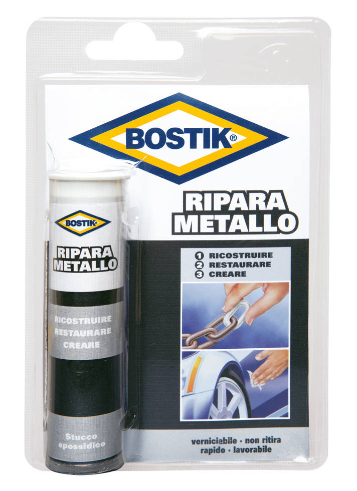 Stucco epossidico Bostik Ripara Metallo 56gr