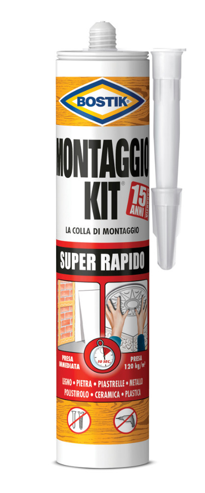 Colla di montaggio Bostik Montaggio Kit Super Rapido 370gr